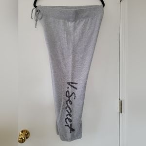 Victoria's Secret Sweatpants with Sequined Logo on leg